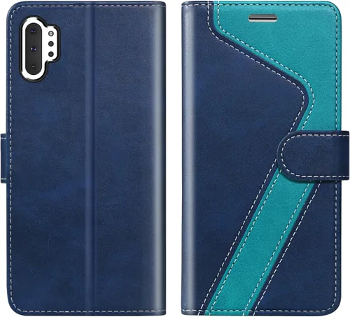 Vista 23 de Funda tipo cartera para Samsung Galaxy Note 8, funda de piel con bloqueo RFID, soporte magnético con tapa abatible, a prueba de golpes, compatible