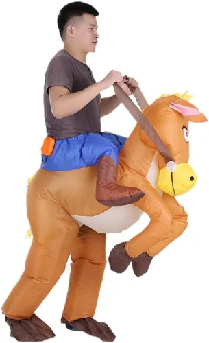 Vista 5 de Anself - Disfraz inflable con texto en inglés "Blow Up Inflatable