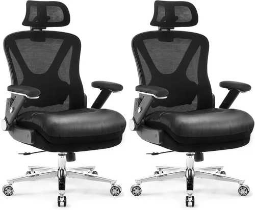 Vista 9 de Silla de oficina ergonómica de 750 libras, sillas de oficina grandes y altas mejoradas para personas pesadas, silla de escritorio de malla