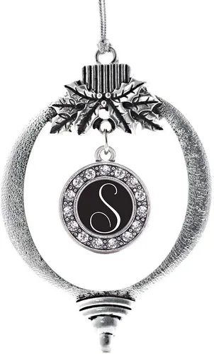 Vista 694 de Inspired Silver - Adorno de cromosoma 21 con dije de círculo de plata con joyas de circonita cúbica