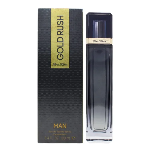 Vista 3 de Paris Hilton Rush Man Eau De Toilette Spray para hombre, color dorado