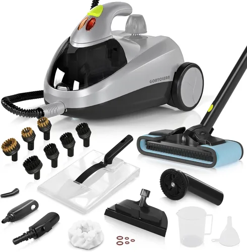 Vista 8 de Limpiador de vapor resistente para el hogar, alta presión de 1500 W con 22