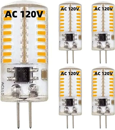 Vista 6 de ZHENMING Bombilla LED G4 de 110 V - 130 V, 120 V, regulable, 3 W (equivalente a halógeno de 20 W, 30 W), lámpara blanca fría de 6000 K