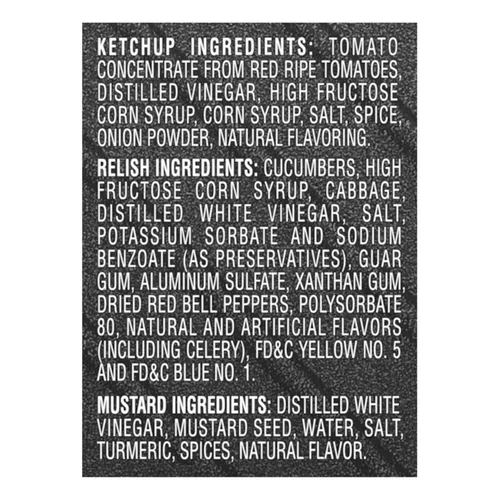 Vista 3 de Heinz Paquete de picnic de tomate, salsa de tomate y mostaza, 3