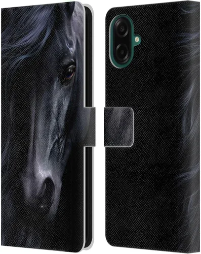 Vista 313 de Head Case Designs Officially Licensed Laurie Prindle A Morgan Christmas Western Stallion Leather Wallet Case Compatible with Samsung Galaxy A07 4G