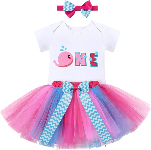 Vista 32 de ODASDO Conjunto de 3 piezas con temática de animla para bebé niña