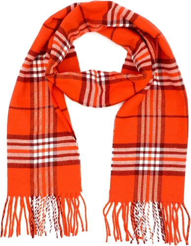 Vista 31 de Bufanda de cachemira Achillea con tartán a cuadros - Bufanda clásica de invierno para hombres y mujeres, regalo de vacaciones de herencia escocesa