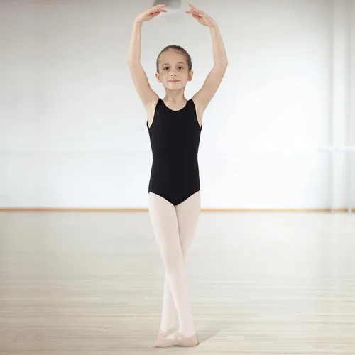 Vista 7 de 2 mallas de ballet para niñas, mallas de ballet para niños, leotardos de ballet para niños
