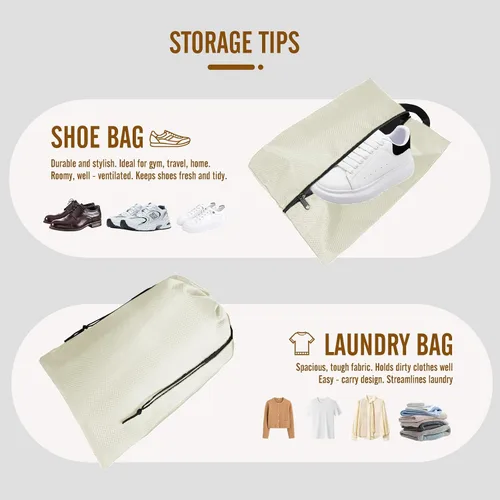 Vista 5 de Juego de 8 cubos de compresión para viajes, organizador de equipaje expandible con bolsa para zapatos y bolsa de lavandería, maleta ligera y mochila