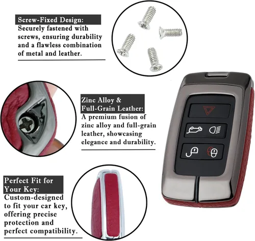 Vista 5 de ontto Funda para Llavero Compatible con Land Rover