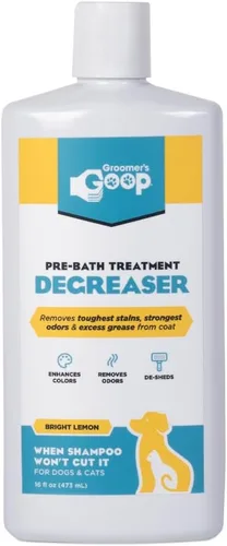 Vista 11 de Groomer's Goop Desengrasante para mascotas antes del baño (28 oz)