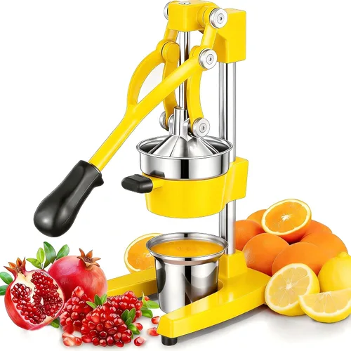 Vista 11 de Prensa Manual de Mano de Hierro Fundido Comercial de Servicio Pesado Naranja Cítricos Limón Lima Toronja Granada Exprimidor de Jugo de Fruta