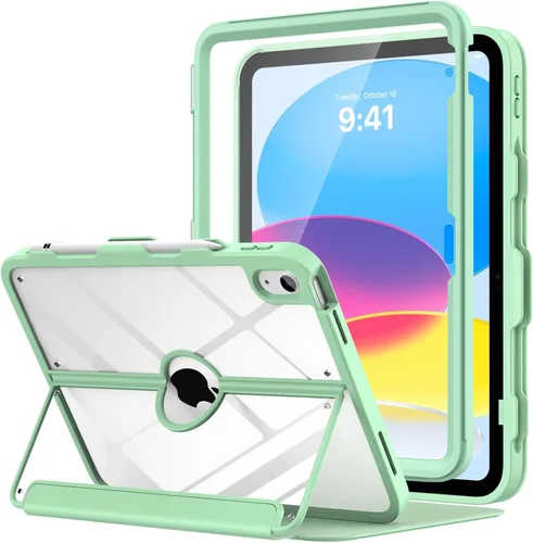 Vista 21 de MoKo Funda para iPad (A16) de 11ª/10ª generación con soporte para lápices A-Azul marino