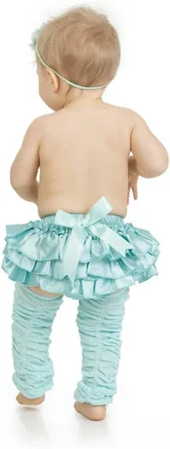 Vista 2 de juDanzy Calentadores de piernas para bebés recién nacidos y niños pequeños con volantes fruncidos para niñas