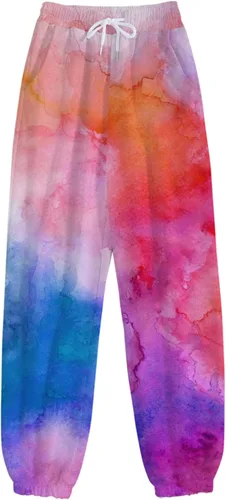 Vista 5 de Sweatpants for Women High Waisted Loose Fit Pants Lounge Trousers with Pockets