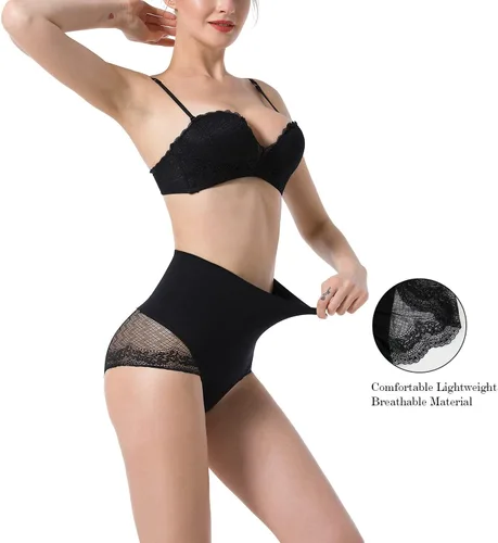 Vista 3 de DREAM SLIM Ropa interior moldeadora de cintura media para mujer con control de abdomen sin costuras para adelgazar