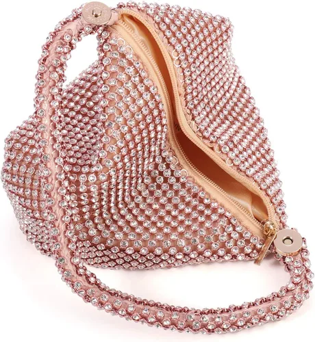 Vista 7 de Bolso de mano para mujer, diseño triangular, para boda, fiesta
