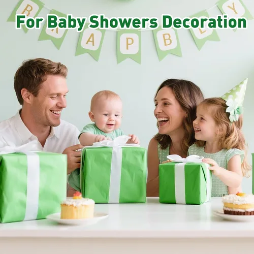 Vista 6 de TUXIYA 200 hojas de papel de seda verde para bolsas de regalo, 14 x 20 pulgadas, papel de seda verde a granel para envoltura de regalo, relleno