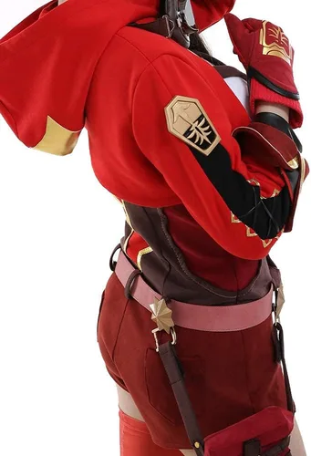 Vista 7 de Cosplay.fm Disfraz de juego para mujer, disfraz de gamuza empalmada