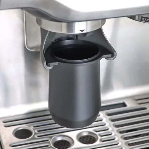 Vista 2 de Taza dosificadora FIRJOY de 54 mm compatible con Breville Barista Express y portafiltros Breville de 54 mm (Negro)