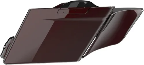 Vista 77 de Cubiertas laterales de alforjas estiradas para motocicleta, extensión extendida para Harley Touring 2014+ - Whisky ámbar Amber Whiskey