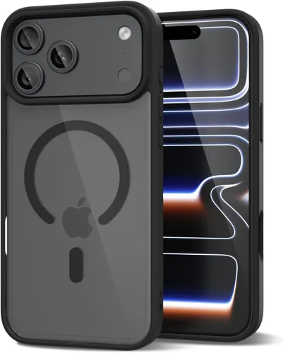 Vista 146 de oakxco Funda magnética transparente compatible con Magsafe, bonita funda delgada y transparente de poliuretano termoplástico no amarillenta, carcasa