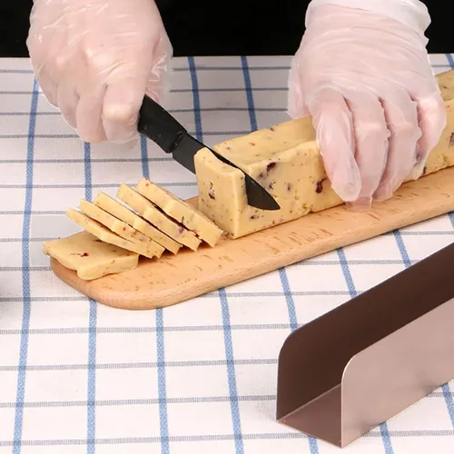 Vista 5 de 2 moldes antiadherentes en forma de U para galletas y pan, molde para tostadas de baguette, molde rectangular de acero al carbono, moldes