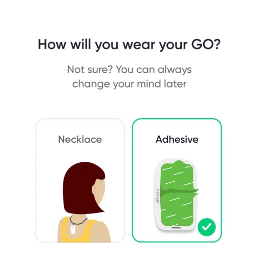 Vista 2 de Upright GO Paquete de repuesto adhesivo para GO 2 & GO S (paquete de 10)