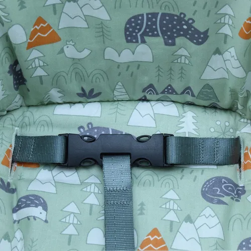 Vista 5 de ZARPMA Fundas de asiento de algodón para silla alta IKEA Antilop, superficie de algodón y acolchado, diseño de bosque plegable para silla de bebé