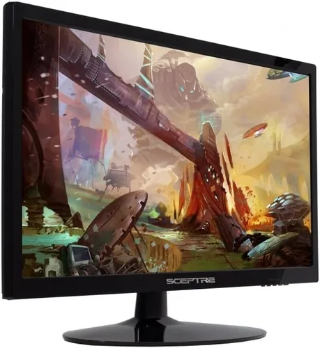 Vista 8 de Sceptre Monitor LED de 24 pulgadas 75Hz 1080p con altavoces incorporados puertos HDMI VGA, nuevo negro 2019 (E248W-1920)