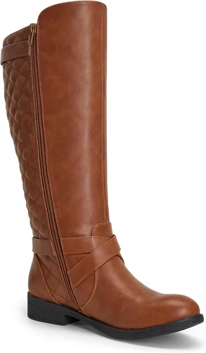 Vista 8 de Jeossy Botas de equitación de 50 hasta la rodilla para mujer con hebilla de metal