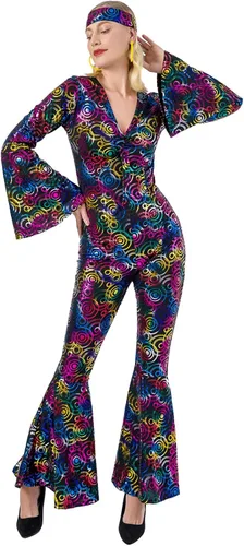 Vista 5 de UrAmmi Way Disfraces de discoteca de los años 80 para mujer, ropa de discoteca