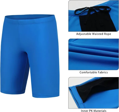 Vista 4 de Jammer - Traje de baño para niños y jóvenes, traje de baño de compresión para niños, pantalones cortos de natación UPF50+