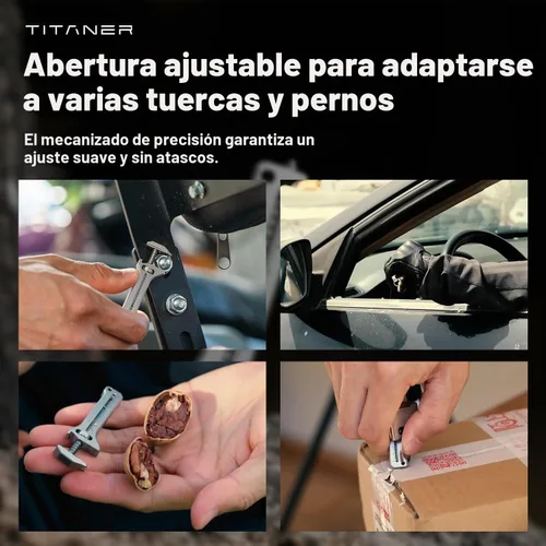 Vista 7 de TiSpanner 2.0 Llave ajustable de titanio multiherramienta