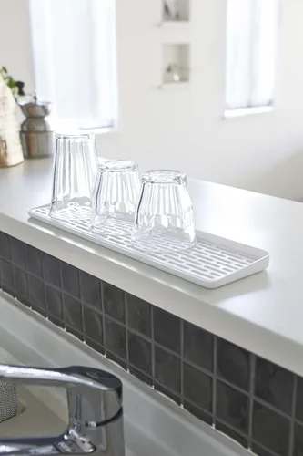 Vista 7 de YAMAZAKI Escurridor de vidrio Home Tower - Plástico ABS