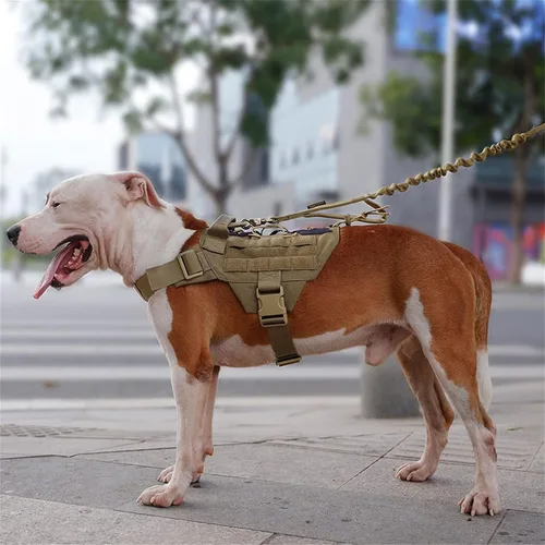 Vista 5 de EXCELLENT ELITE SPANKER Arnés táctico militar para perro, ajustable, sin tirones, para servicio de patrulla militar, chaleco de entrenamiento