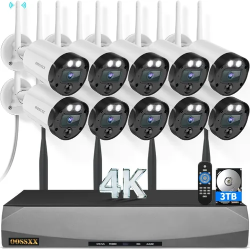 Vista 12 de (2026 Update) 5MP Wireless WiFi Outdoor Security Camera System with Dual Antenna Cameras, 55% Stronger Signal, 130° Wide Angle, 2-Way Audio, No
