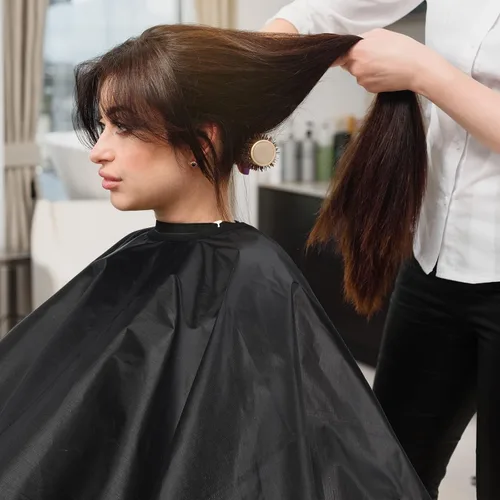 Vista 6 de Foaincore Paquete de 20 capas profesionales de corte de pelo de nailon para peluquería con cierre a presión
