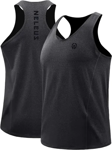 Vista 2 de NELEUS Men's 3 Pack Running Tank Top Dry Fit Y-Back Athletic Workout Tank Tops