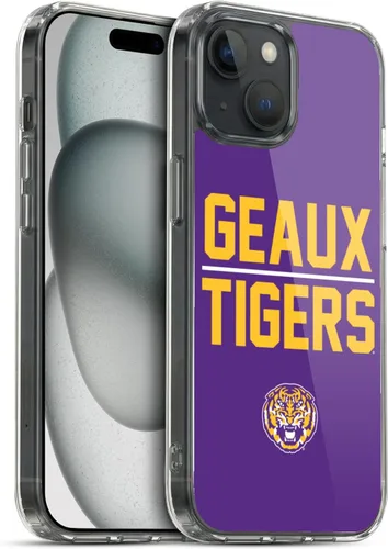 Vista 238 de Head Case Designs Funda de gel suave con licencia oficial de la Universidad Estatal de Louisiana LSU Camou compatible con Apple iPhone 7 Plus/iPhone
