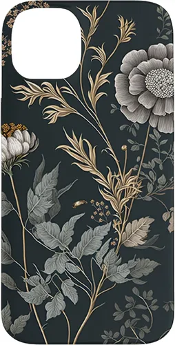 Vista 15 de Cute Flowers Vintage Botanical Floral Illustration Case for iPhone 17