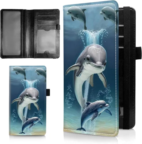 Vista 17 de RFID Blocking Checkbook Cover for Women & Men, Premium PU Leather Print Wallet for Duplicate Checks, Slim Organizer with Pen Holder, Credit Card