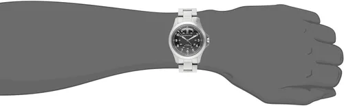 Vista 4 de Reloj automático Hamilton Khaki Field King para hombre H64455133, PlateadoNegro, Reloj automático