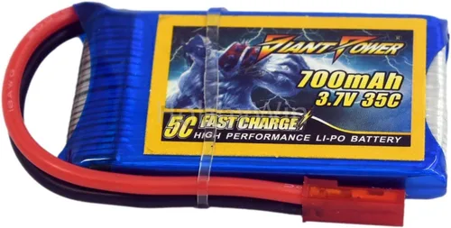 Vista 7 de 3.7 V 1S 700 mAh 35C LiPo batería JST Plug para Mini RC Avión Helicóptero Quadcopter