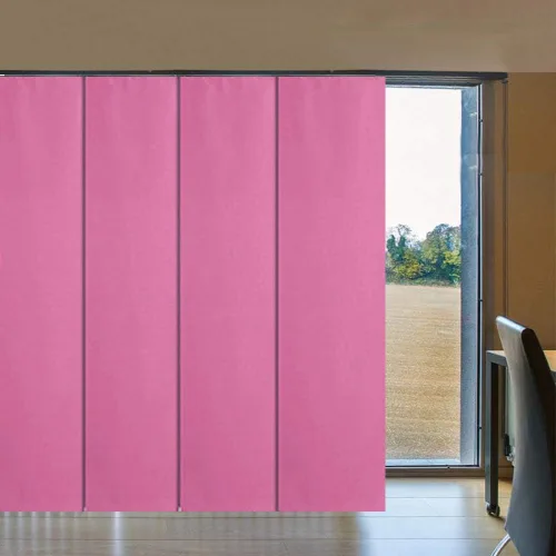 Vista 21 de LETAU - Persianas corredizas 100% opacas con riel, hechas verticalmente para ventanas grandes, puertas corredizas, espacios abiertos y divisores