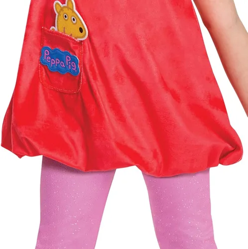 Vista 4 de Disfraz de Peppa Pig Deluxe para niños