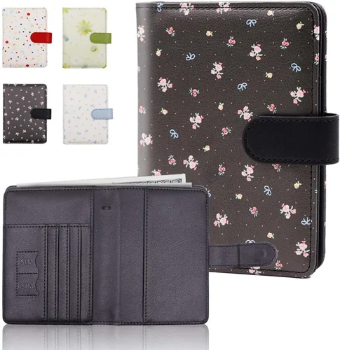 Vista 15 de Melsbrinna - Funda para pasaporte, ranuras para tarjetas, bonita funda para pasaporte para mujeres/hombres, resistente al agua con bloqueo RFID