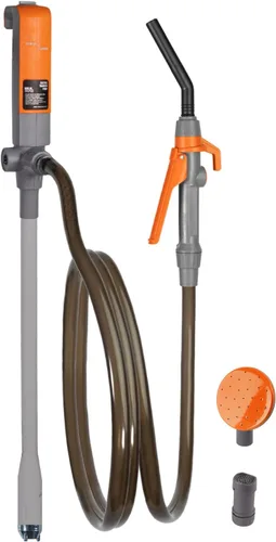 Vista 10 de TERA PUMP Bomba de Transferencia Rápida de Varilla con Mango de Gatillo y Manguera de Vinilo de 39.4 Pulgadas - Caudal Máximo de 2.8 GPM - Funciona