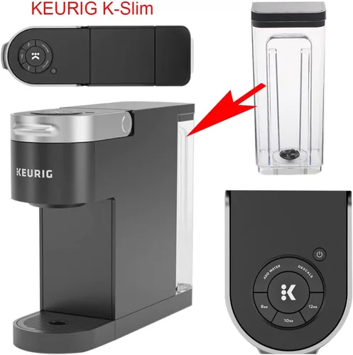 Vista 6 de Depósito de agua de piezas de repuesto, compatible con cafeteras Keurig K-Slim Single Serve