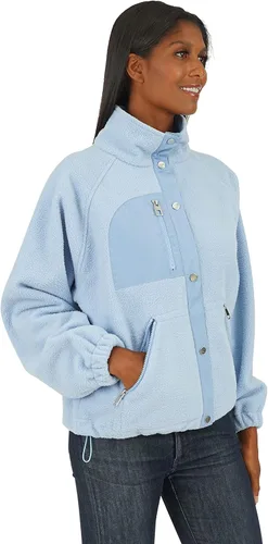 Vista 2 de kensie Chaqueta de forro polar para mujer con cuello alto